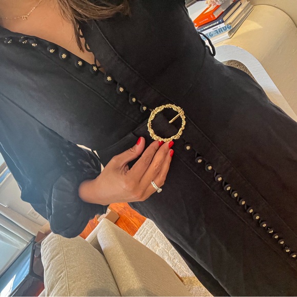 Linen Zimmermann Long Sleeve Midi Dress - Picture 5 of 12